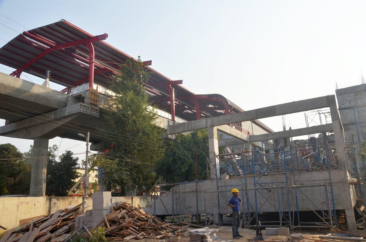 lucknow metro project almost completed