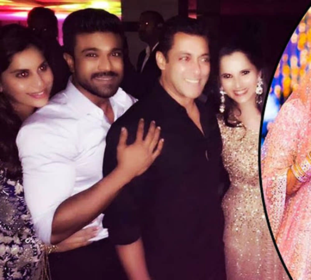 salman khan ignore arjun kapoor at sania mirza sister marriage