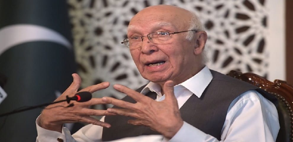 Jadhav’s death sentence according to law: Sartaj Aziz