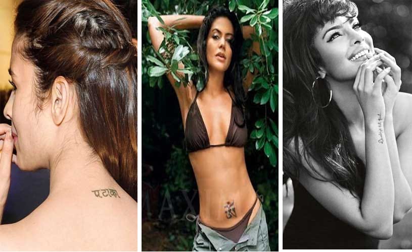 Bollywood Celebrities and Their Fashionable Tattoos