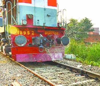 Trains were running on a broken track