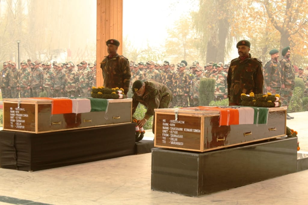 ARMY PAYS TRIBUTES TO MARTYRS