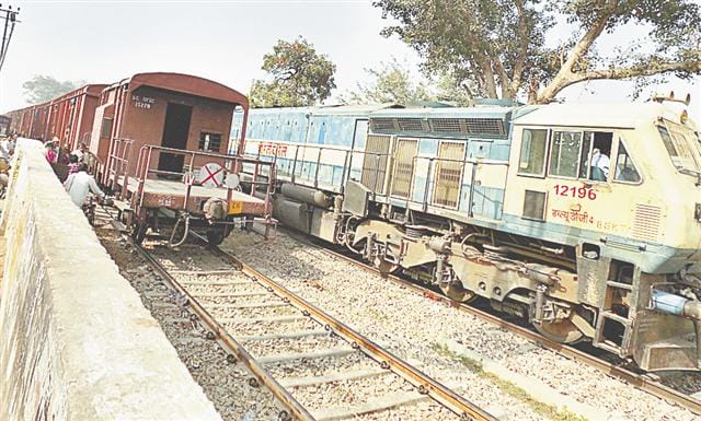 Went through one-to-two Freight trains, jammed
