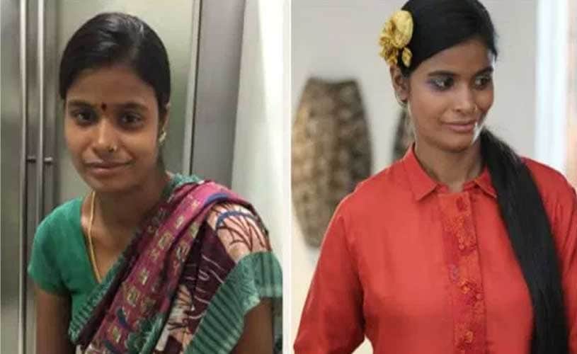 This beautiful Delhi domestic help is now a model for leading Indian designer