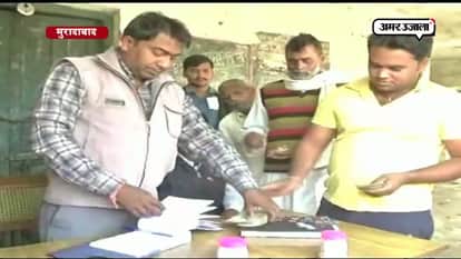 Elated farmers queue outside govt. seed store in muradabad