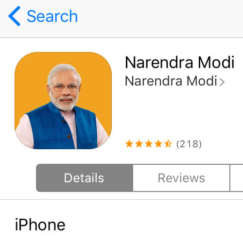 Narendra Modi Topped In Apple And Google App Store Searches