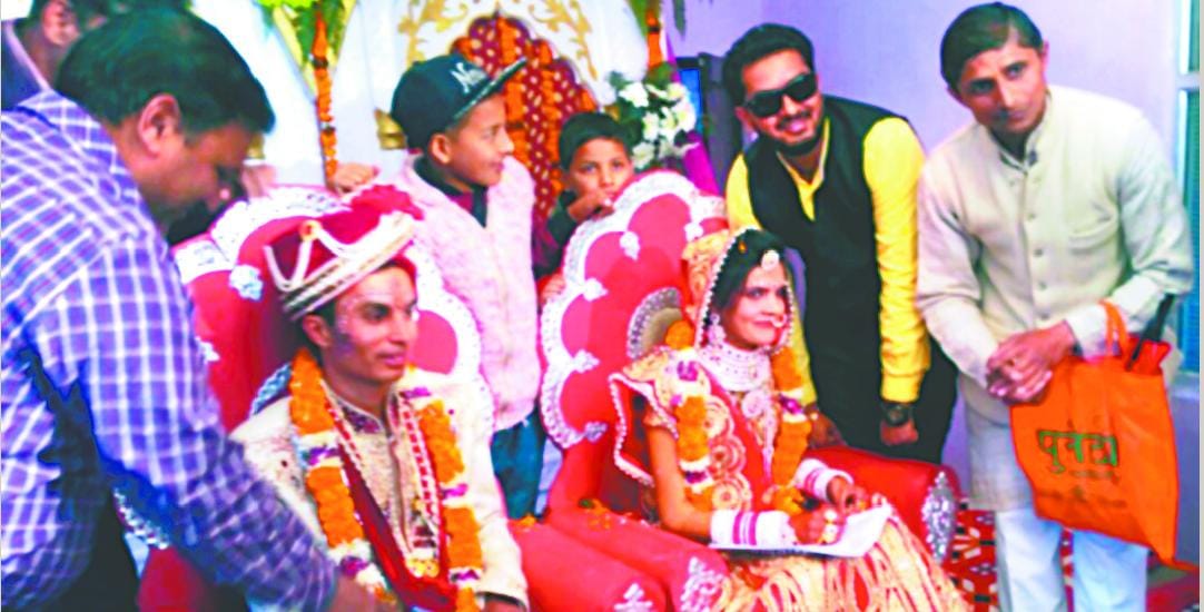 The resolution gave the bride and the groom addiction