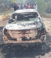 dead body, burnt, found in forest, kaithal