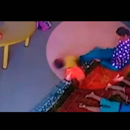 9 months toddler brutley beaten by care taker in Navi Mumbai