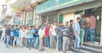 currency crisis, sinior citizen pension, banks, people, kaithal