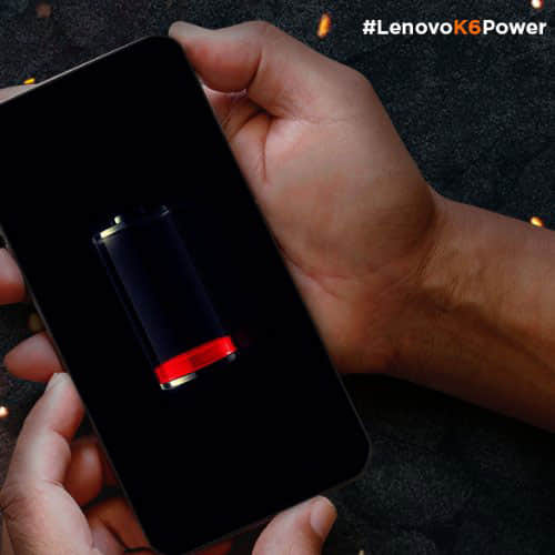 Lenovo launches new smartphone K6 Power with powerfull battery 