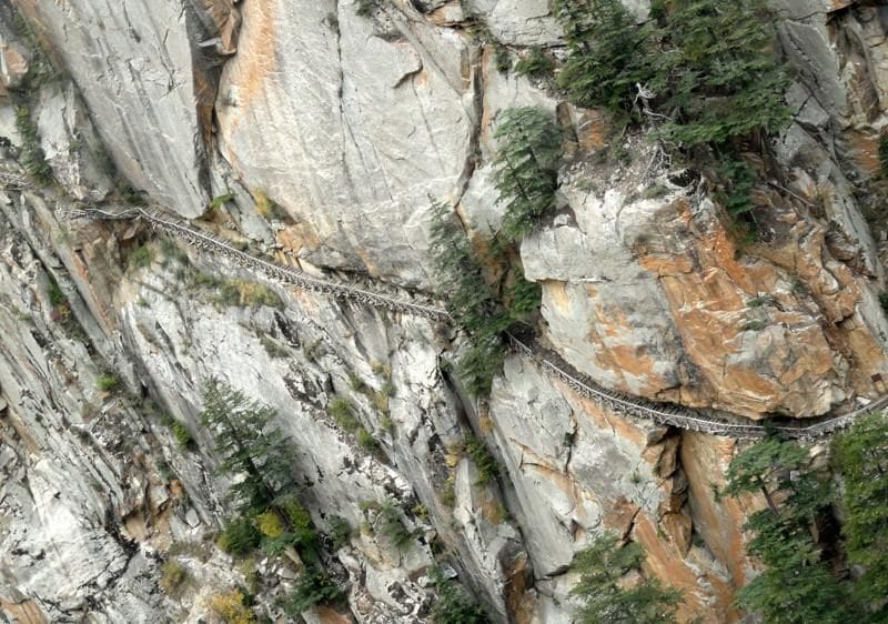 most dangerous path of nelong valley in uttarkashi