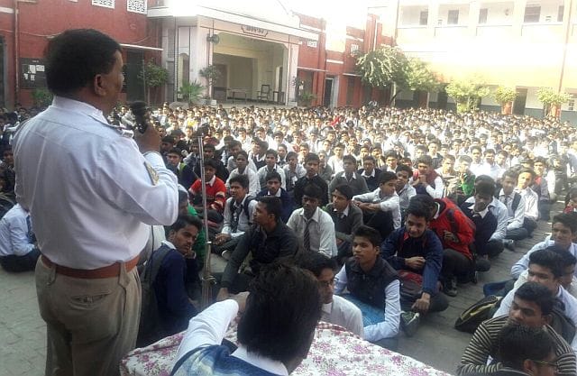 5000 students were trained in traffic rules