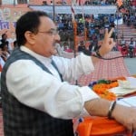 पिथौरागढ़ में भाजपा की परिवर्तन रैली में बोलते केंद्रीय मंत्री जेपी नड्डा