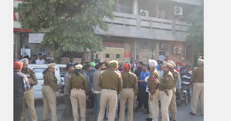 child's death during Treating, Angry family members broke the glass