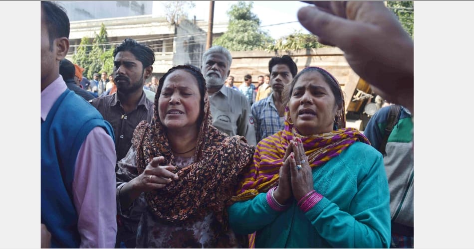 child's death during Treating, Angry family members broke the glass