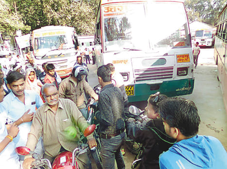 constable, after a dispute with the drivers put the jam roadways