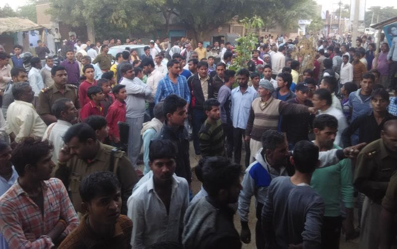 murder of a man in saunkh