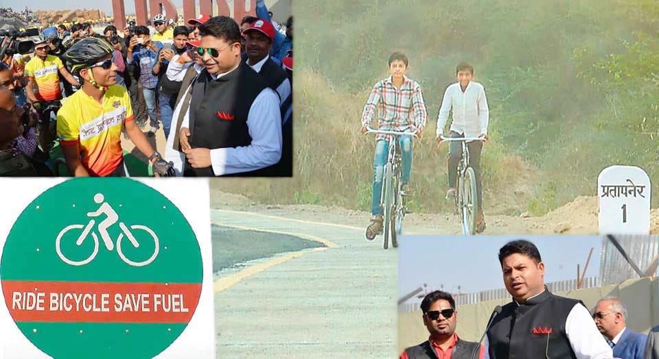 asias largest bicycle track built in etawah uttar pradesh green path starting from today