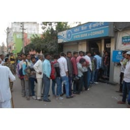 currency crisis, note exange stop, people tense, panipat