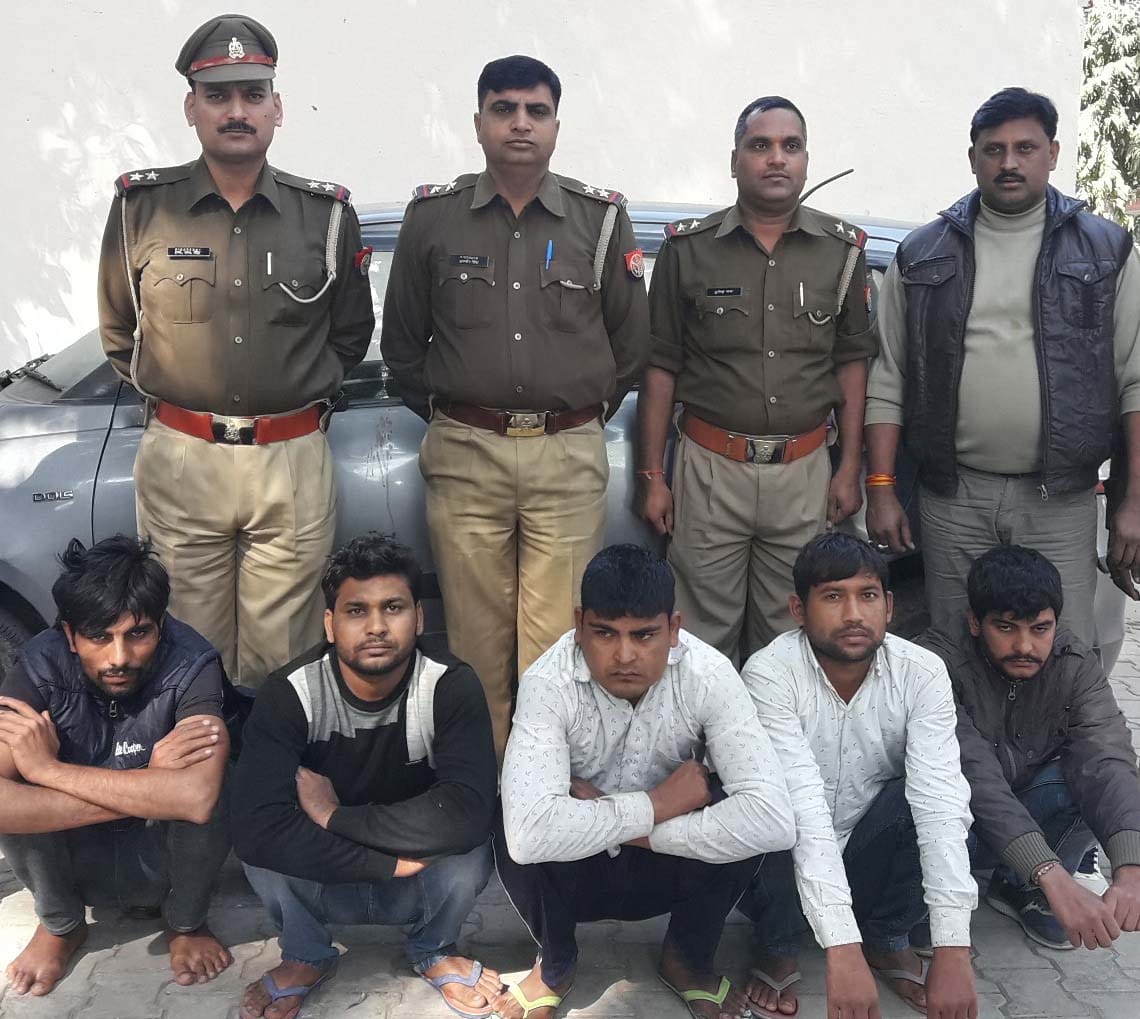 Five arrested for looting in the colonies