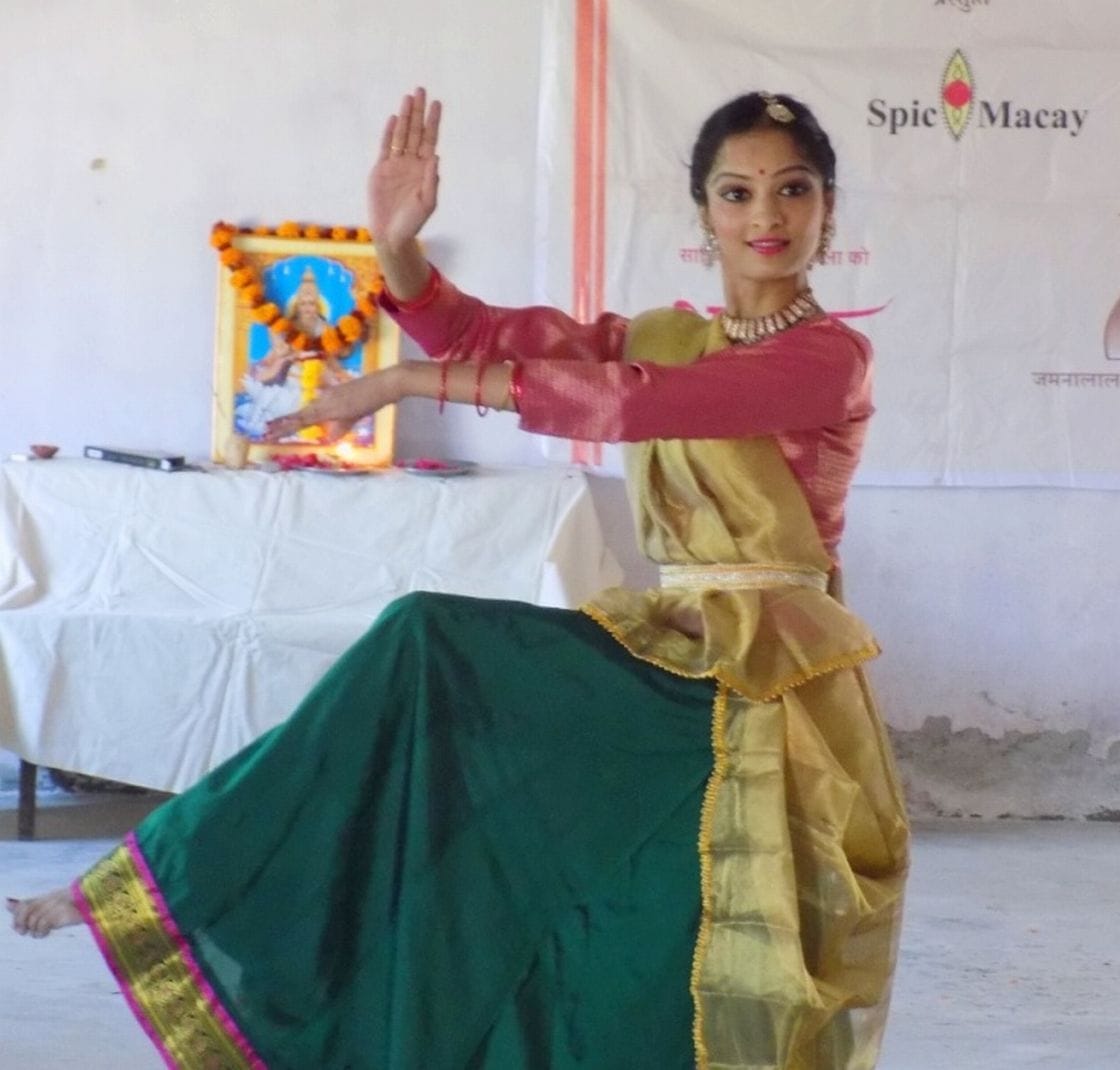 Students taught the nuances of Kathak