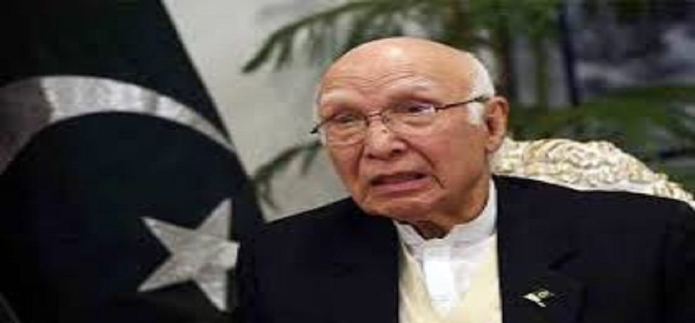 Pakistan is ready to hold talks with India conditional: Aziz