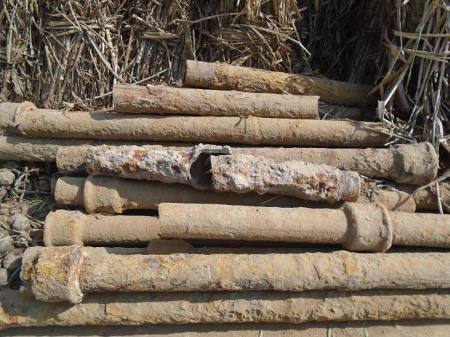 Hundred and fifty years old pipeline was in camp