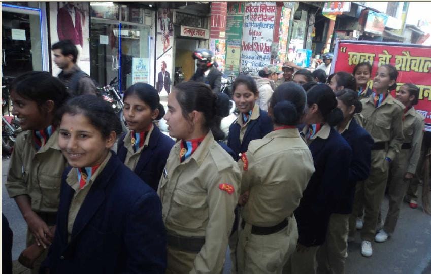 NCC cadets took out a rally in the city on foundation day