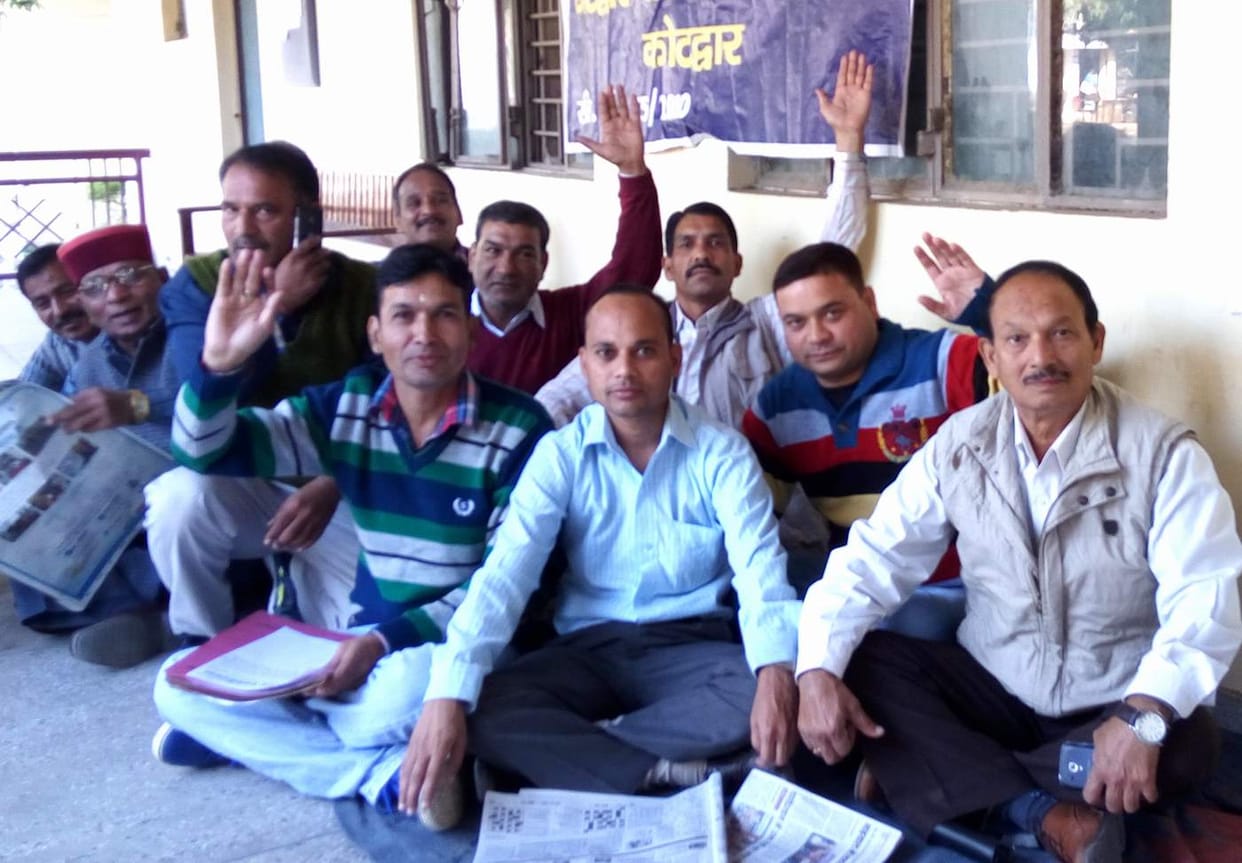 Advocates have protested in tehsil