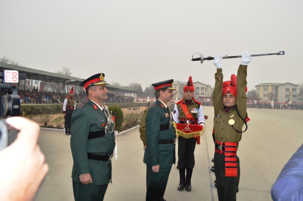 passing out parade of army in srinagar