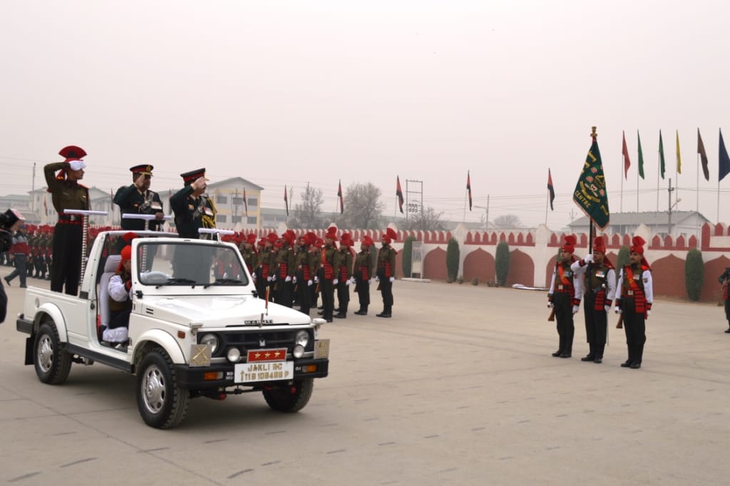passing out parade of army in srinagar