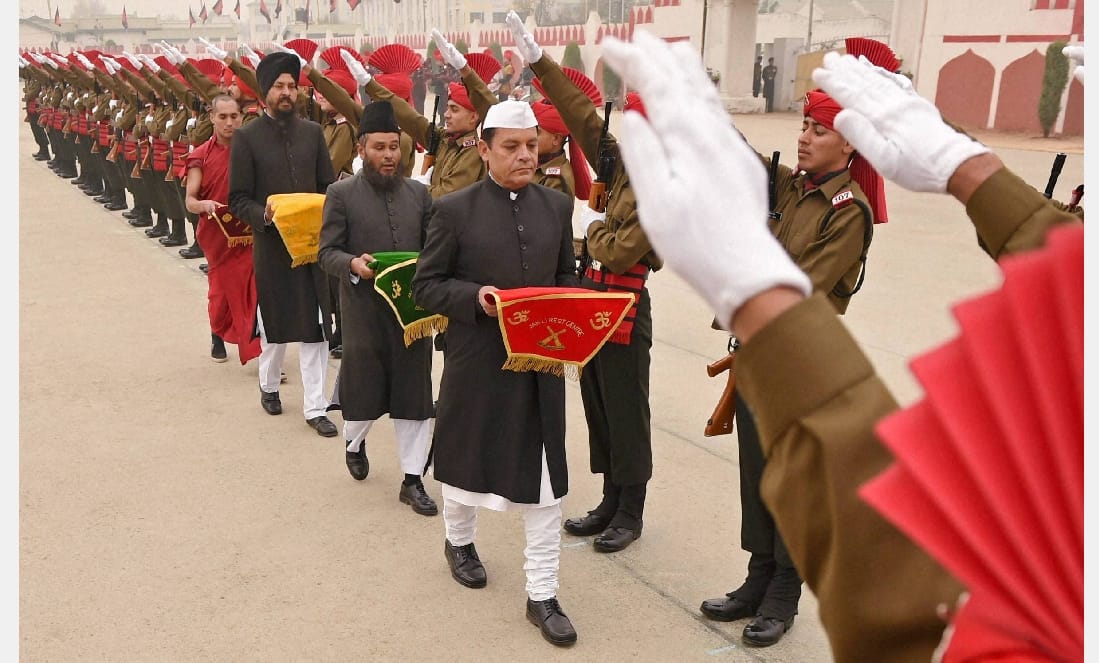passing out parade of army in srinagar