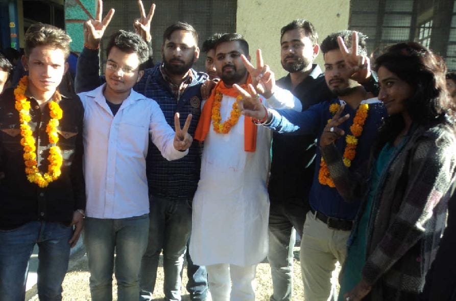 Kumaon University Student Council President Rahul