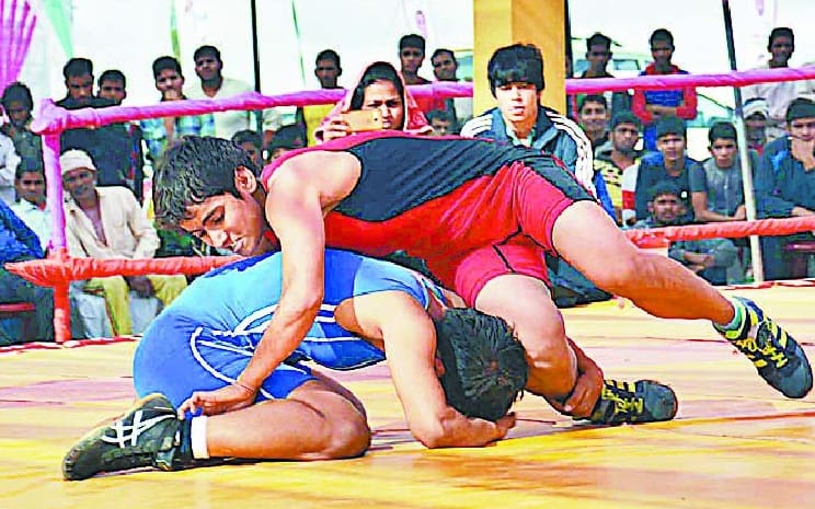 Gonda were cool the first day of wrestling wrestler