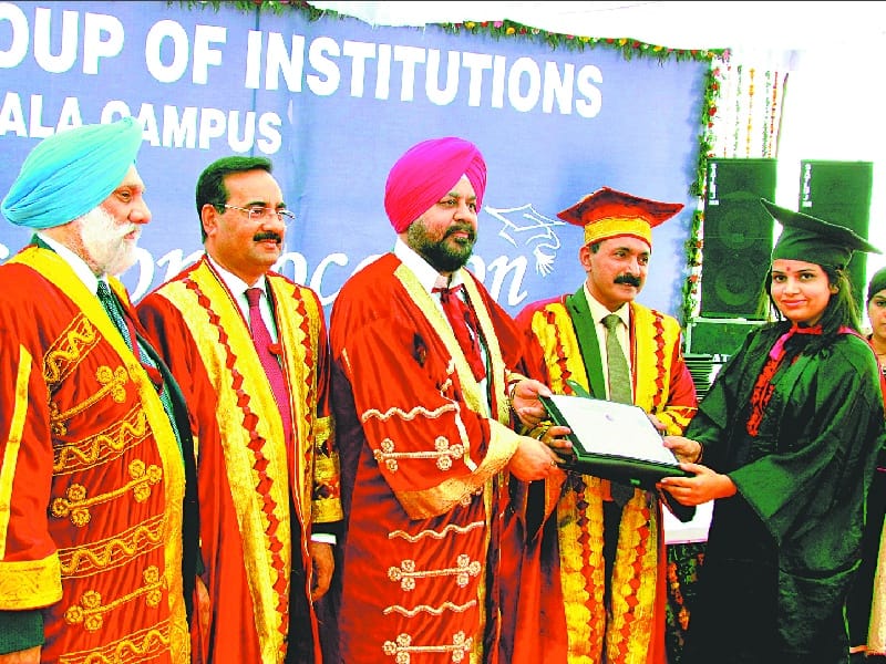 Bahra Ryat Patiala campus, Convocation, students distributed degrees, Patiala