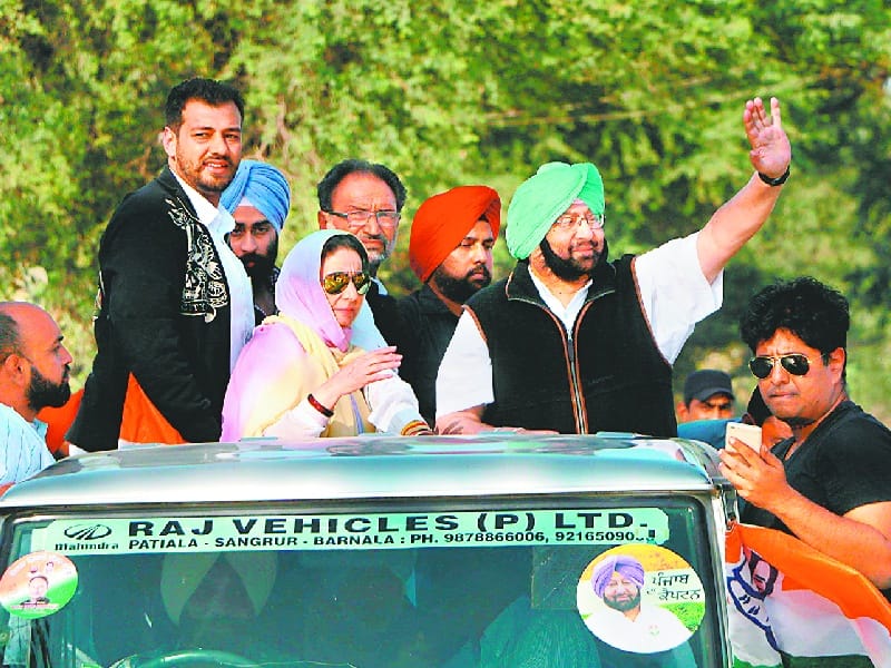 PCC chief Capt Amarinder Singh, road shows, Preneet Kaur, Patiala
