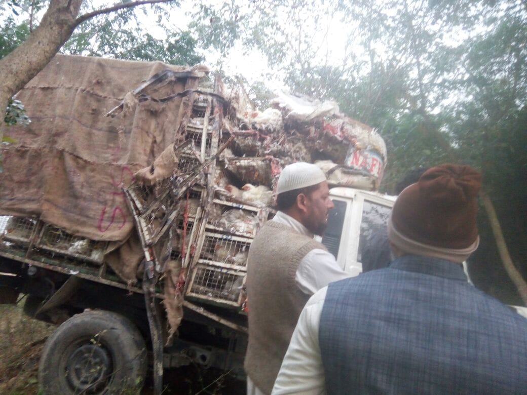 bus pickup accident near gonda
