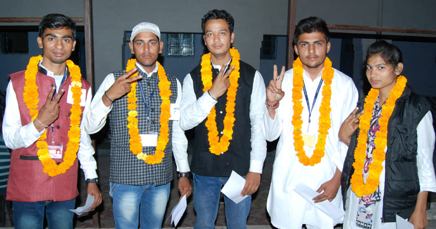 MM College Student President made Yogesh Tiwari
