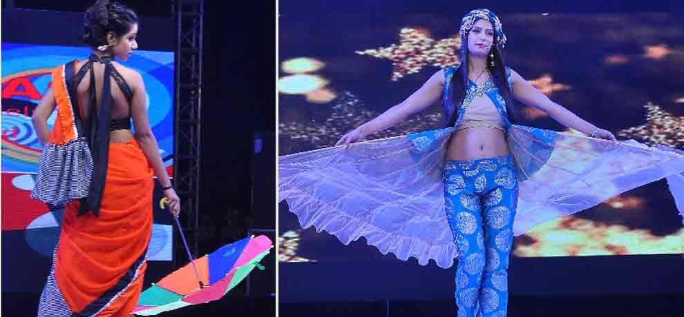 fashion show in jawahar lal nehru stedium bu girl students