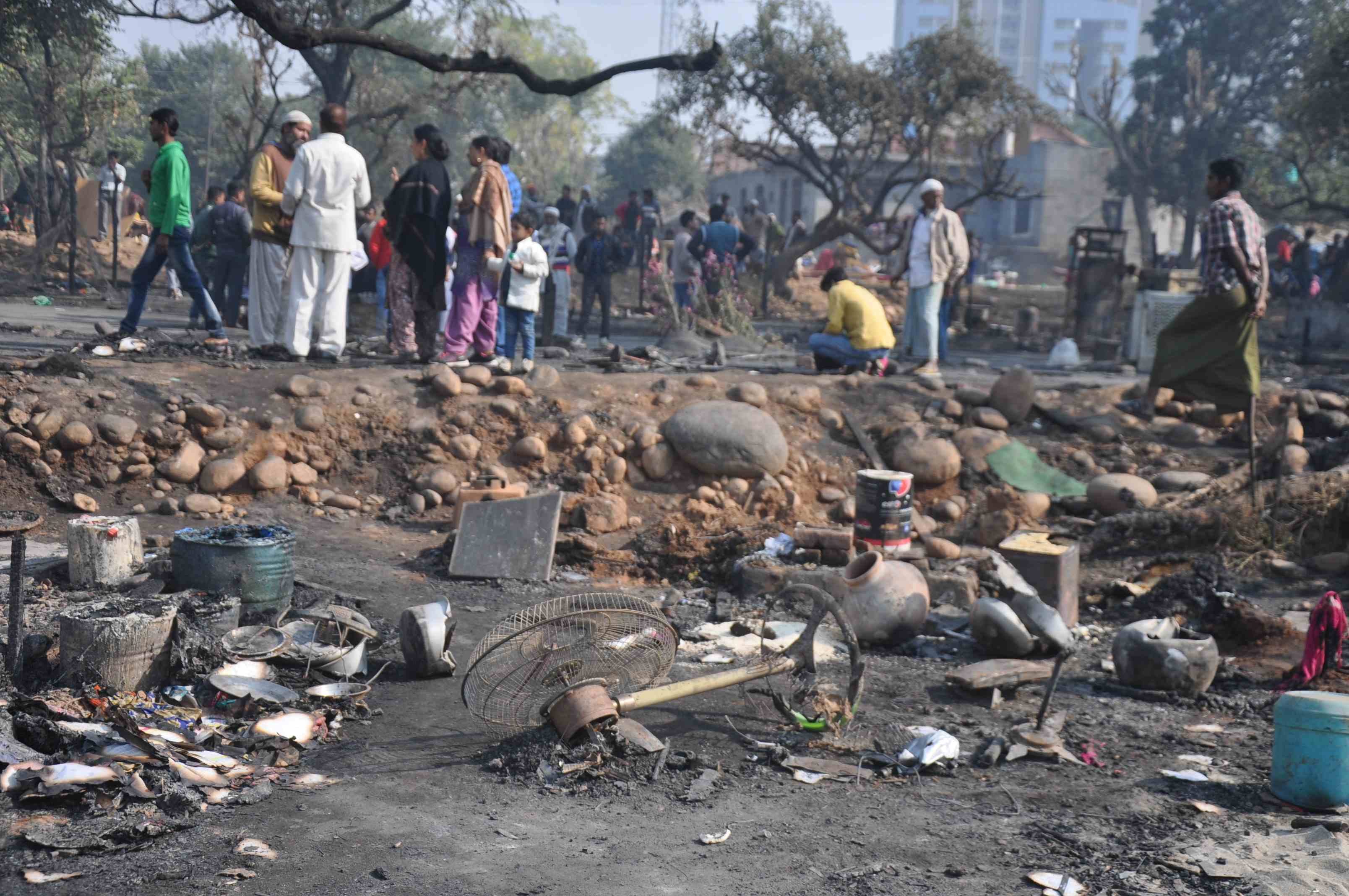 FIRE BROKE OUT 238 HOMES IN NARWAL OF JAMMU AND KASHMIR