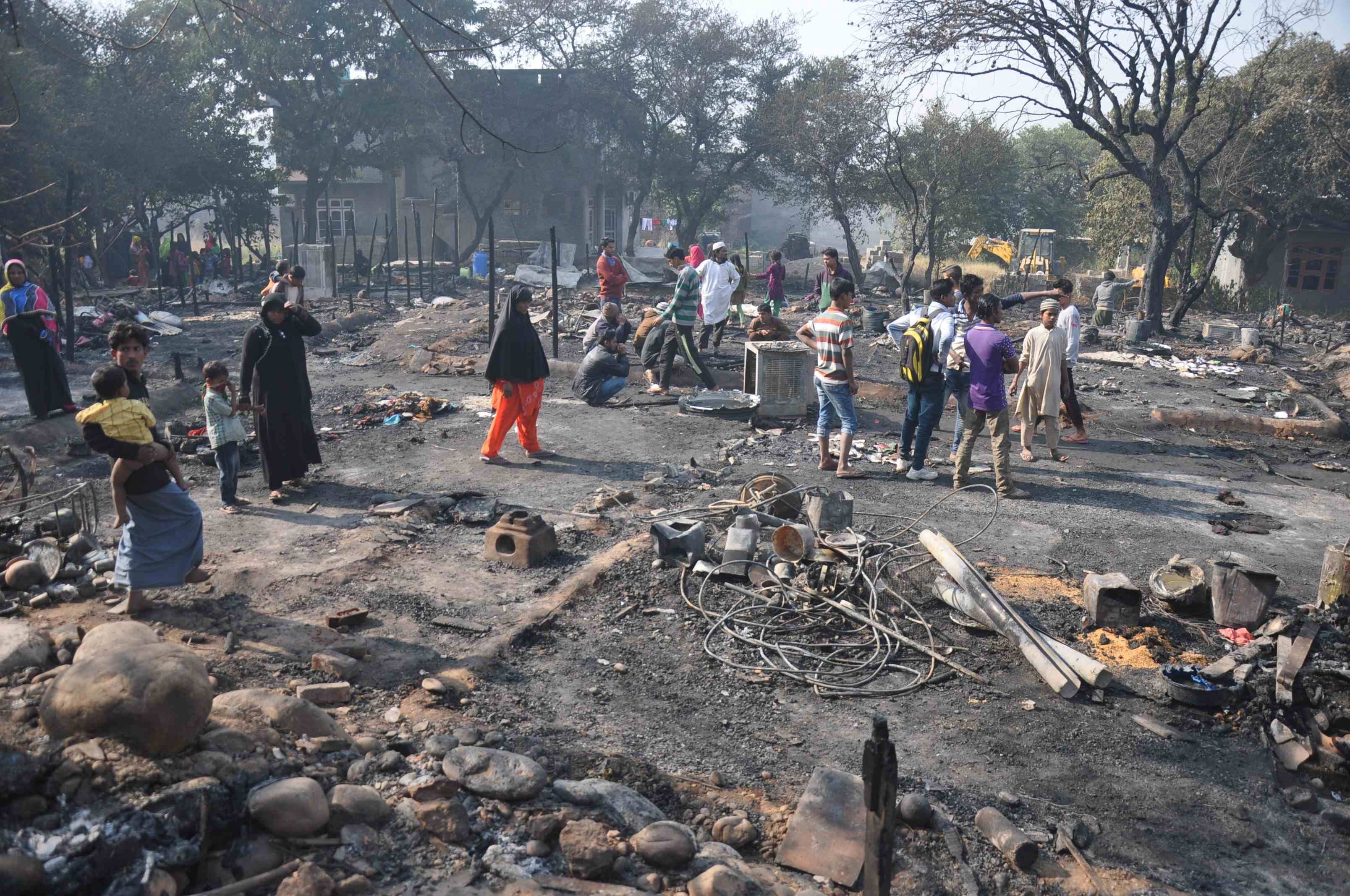 FIRE BROKE OUT 238 HOMES IN NARWAL OF JAMMU AND KASHMIR