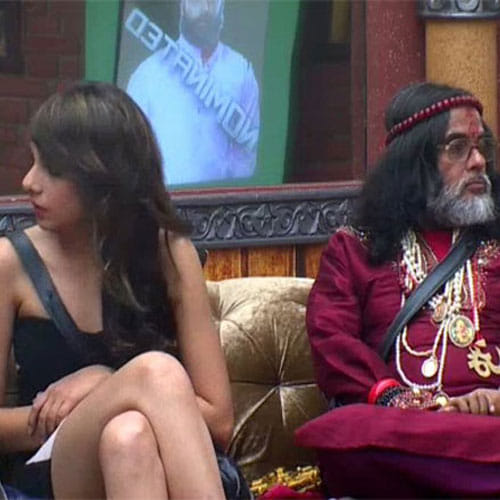 salman khan getting angry on swami om ji