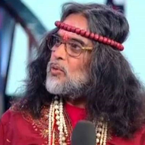 salman khan getting angry on swami om ji