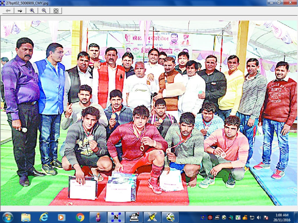  Nikhil Dhama Baghpat won by wrestling