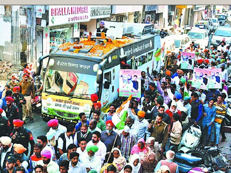 Punjab Congress president Capt Amarinder Singh, road shows, factionalism in the Congress, Sangrur