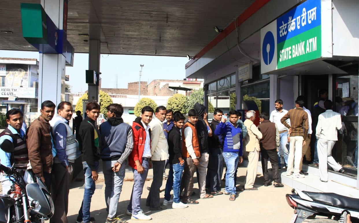 Two days later, the banks open Then came the long line