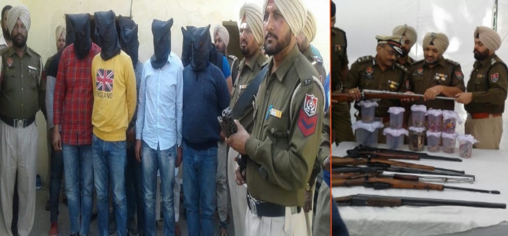 Gangster Gurpreet Singh Lehmber arrested  with his aides by Police 