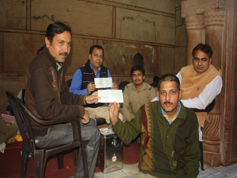 10 lakh recovered from pocket of thakur bankebihari