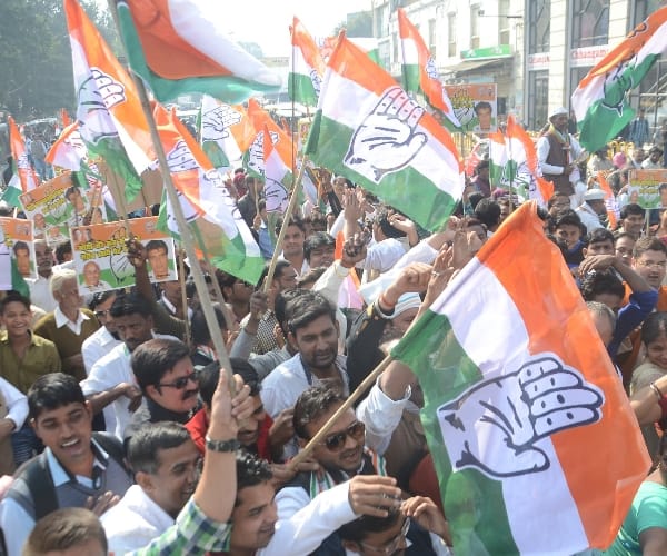 congress protest in Uttar Pradesh on currency ban.